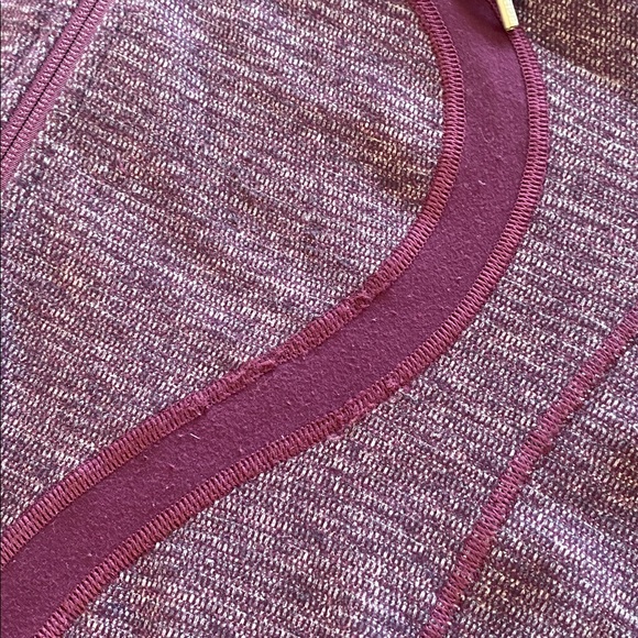 Lululemon Stride Jacket Mini Check Pique Plum Size 10 - Picture 15 of 16
